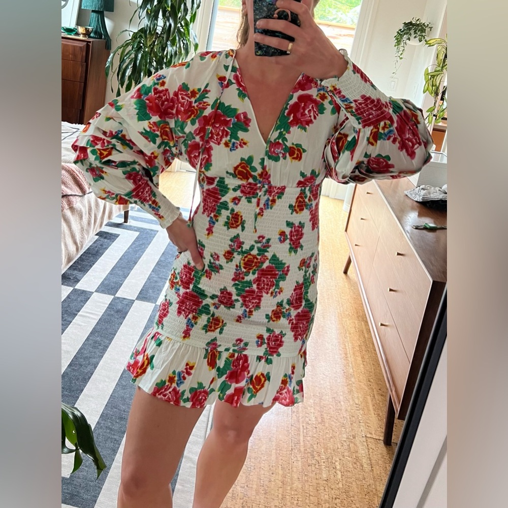 RHODE Anya floral body con dress size Medium. NWOT. In excellent condition.